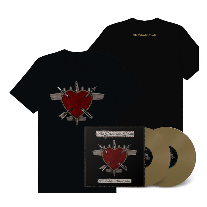Yes, Virginia…(Tailor’s Version) Gold Double Vinyl Gatefold Album +  Heartplane T-Shirt Bundle. (PRE-ORDER)