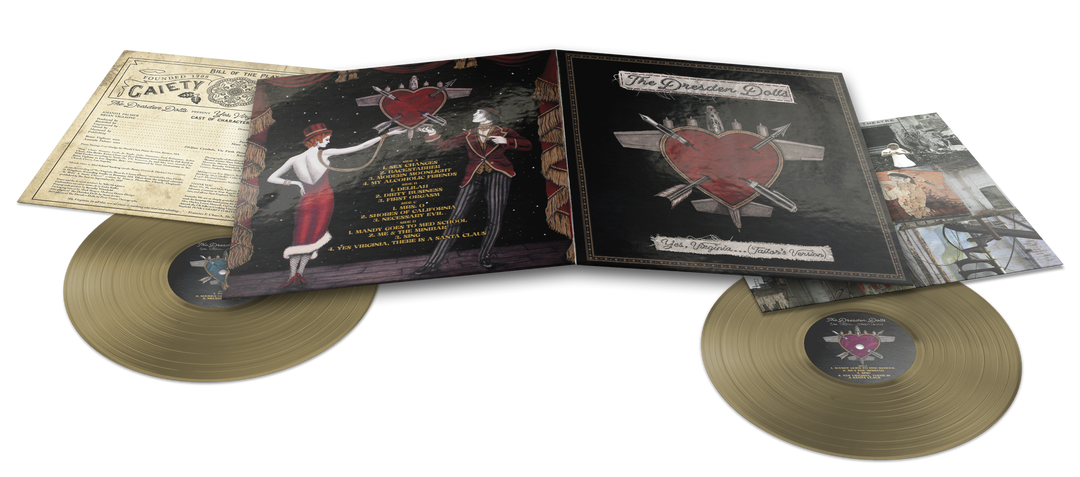 Yes, Virginia…(Tailor’s Version) Gold Double Vinyl Gatefold Album +  Heartplane Longsleeve T-Shirt Pack. (PRE-ORDER)